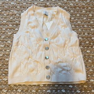 a new day Cream V-Neck Sweater Vest